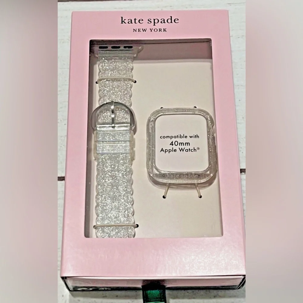 Kate Spade Silver Glitter Watch Band for Apple Watch 40mm